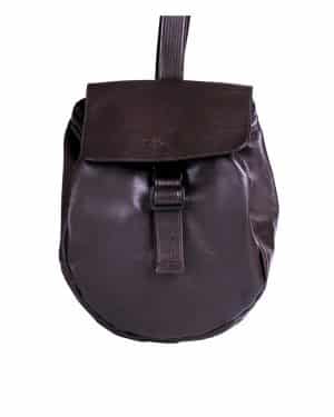 Brown leather Shoulder bag & Helmet bag
